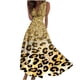 thumbnail image 1 of Vestido Corto de Verano de Moda sin Mangas con Cuello en V Impreso Vestido Casual Grande Del Doblado para Diario, 1 of 5