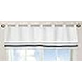 thumbnail image 3 of Sweet Jojo Designs Hôtel Blanc et Bleu Marine?Valance Moderne de Fenêtre, 3 of 4