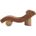 thumbnail image 4 of Meridian Furniture Marcella Cognac Polyester Chaise Lounge, 4 of 11
