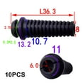 thumbnail image 1 of BTOER 10Pcs PVC Cable Gland Connectors Rubber Boot Protector Sleeves Mobile Phone Charger Power Tool Cable Sleeve Electrical Tools, 1 of 4