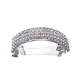 thumbnail image 2 of 2pcs Cristal Printemps Cheveux Clips Alliage Courte Barrettes Cheveux pour Dames Filles Femmes (Argent), 2 of 7