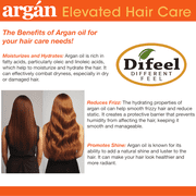 Difeel Premium Natural Hair Oil - Argan Oil 2.5 oz.