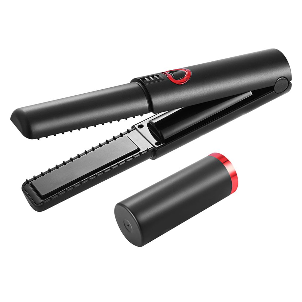 SM Cordless Mini Hair Straightener Usb Rechargeable Ceramic Tourmaline