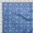thumbnail image 4 of oneOone Cotton Silk Medium Blue Fabric Asian Block Diy Clothing Quilting Fabric Print Fabric By Yard 42 Inch Wide, 4 of 4
