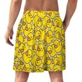 thumbnail image 2 of NICKSUN Shorts de Pyjama Amusants pour Hommes, Bas de Pyjama Doux avec Poches, Canard Jaune, TG, 2 of 6