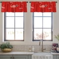 thumbnail image 3 of LALILO Kitchen Curtain Valance Watercolor With Rod Pocket Window Curtain 52"x 18" Set of 2, 3 of 7
