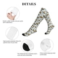 thumbnail image 5 of Lsque Excavator Pattern Sport Compression Socks for Men & Women 15-20 mmHg Knee High Nurse Pregnant Running Medical and Travel Athletic, 5 of 6