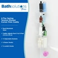 thumbnail image 2 of Kenney®4-Tier Spring Tension Shower Corner Pole Caddy with Razor Holder, White, 2 of 6