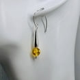 thumbnail image 4 of Amber Sterling Silver Bead Earrings | 1 1/2" Long | Yellow | 1 Pair |, 4 of 11