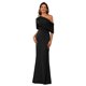 thumbnail image 1 of Vestido BITALY, talla grande, para madre de la novia, negro satinado, 20 W, 1 of 8