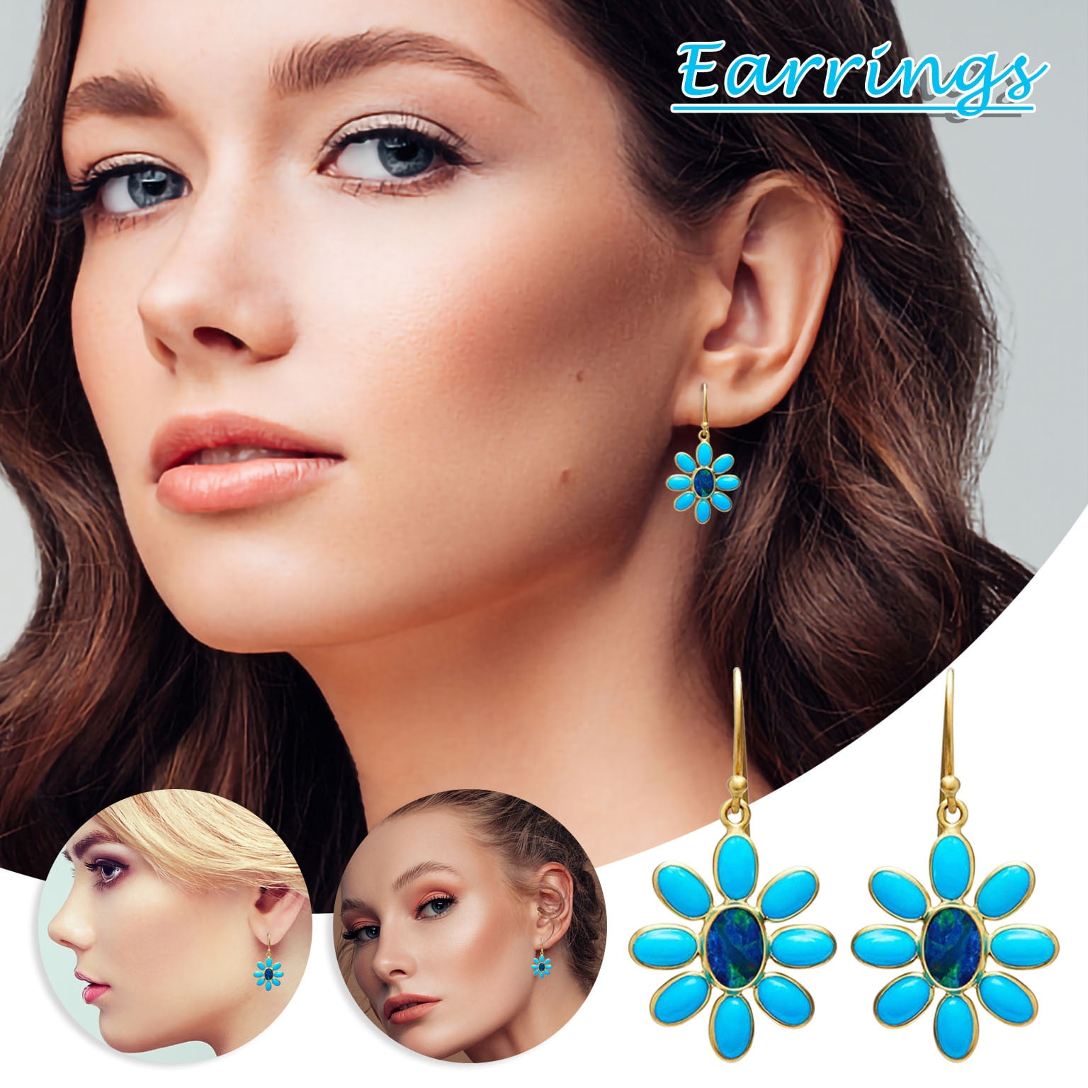 Fancy Women Rhinestone Crystal Drop Dangle Flower Bohemian Big Earrings New 