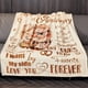 thumbnail image 3 of LHSHID Wedding Anniversary Blanket Gifts for Couple Husband Wife Happy Anniversary Soft Bed Blanket Anniversary Present for Parents 40"x50", 3 of 7