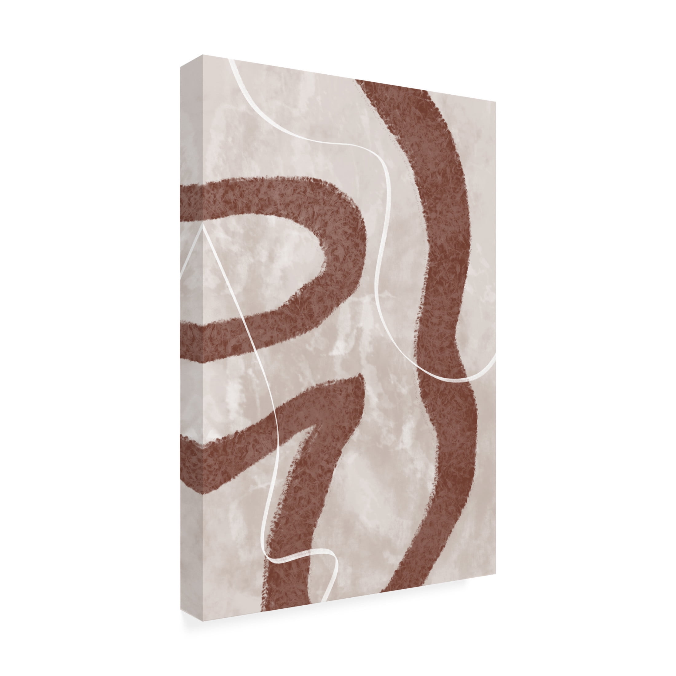 Canvas Wall Art - Pictufy Studio Ii 'Abstract Fuzz' Wall Art for Living Room, Bedroom, or Office Décor by Trademark Fine Art - 16 x 24 Inches