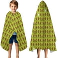 thumbnail image 3 of Green Bigfoot Pattern Hooded Bath Towel，50"x30" for Ages 3 To 12 Kids, Quick Dry Lightweight Soft Microfiber Hood Beach Towel Cover Up for Kids, 3 of 7