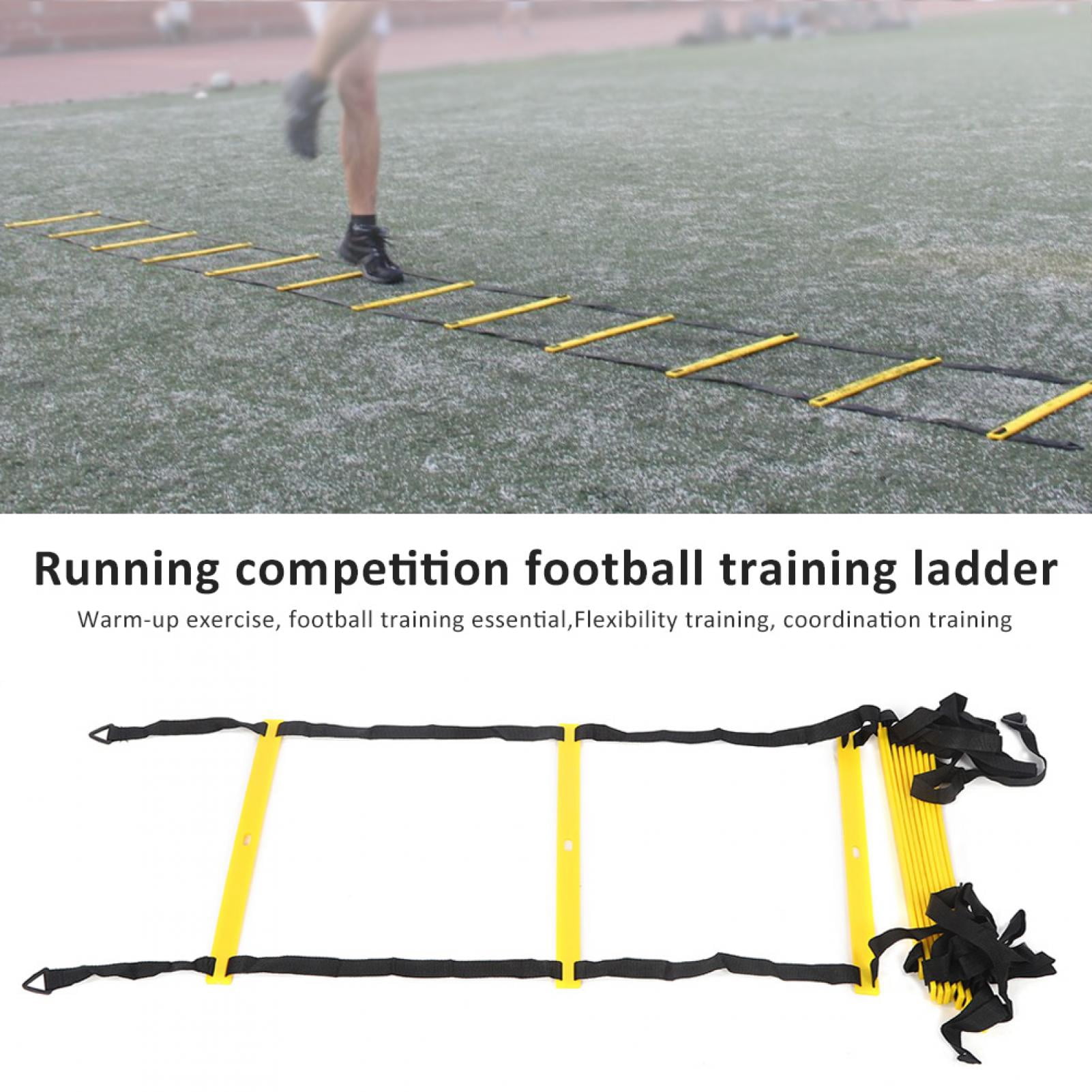NFTIGB 12 Rung Running Competition Football Training Warm Up Speed Reinforced Soft Agile Step Ladder