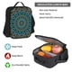 thumbnail image 5 of Easygdp Mandala Mochila para Niños y Niñas con Set de Caja de Almuerzo y Estuche para Lápices 3 en 1, Mochila Escolar Estampada para Adolescentes, 5 of 7