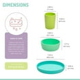 thumbnail image 3 of Melii 100% Silicone Feeding Meal Set, Plate, Bowl, Cup - for Babies, Toddlers, Kids, 3 of 5