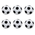 thumbnail image 1 of Paquete de 6 pelotas de repuesto para futbolín deportivo, futbolín, futbolín Negro Zulema Reemplazo de balón de fútbol de mesa, 1 of 8