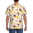 thumbnail image 3 of Bixox Men's Cartoon Poodle Dog Printed Short Sleeve Skinny Athletic T-Shirt, 3 of 6