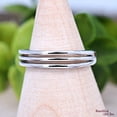 thumbnail image 2 of SS DESIGNS Multi Layered Three Line Ring, Triple Lines Layer Ring, Silver, Solid 925 Sterling Silver Three Stripe Ring, Womens Ring, Silver Ring, 2 of 6