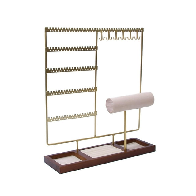 Soporte de exhibición de joyería, bandeja para collares, colgantes prácticos y duraderos, collar, organizador de joyas para niñas, estante de almacena Oro