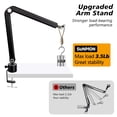 thumbnail image 3 of SUNMON Mic Stand Boom Arm - Microphone Arm Compatible with HyperX QuadCast, 360&deg; Rotation Microphone Stand, Weighted Metal Mic Boom Arm for Hyper, 3 of 7