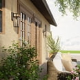thumbnail image 2 of 1 Light Outdoor Wall Lantern In Minimalist Style-15.5 Inches Tall And 6.25 Inches Wide Capital Lighting 948111Bk, 2 of 7