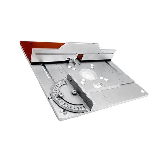 Dioche Table de Toupie, Ensemble de 3 Plaques d'Insertion de Table de Toupie en Alliage d'Aluminium Machine de Coupe à Plateau Rabattable