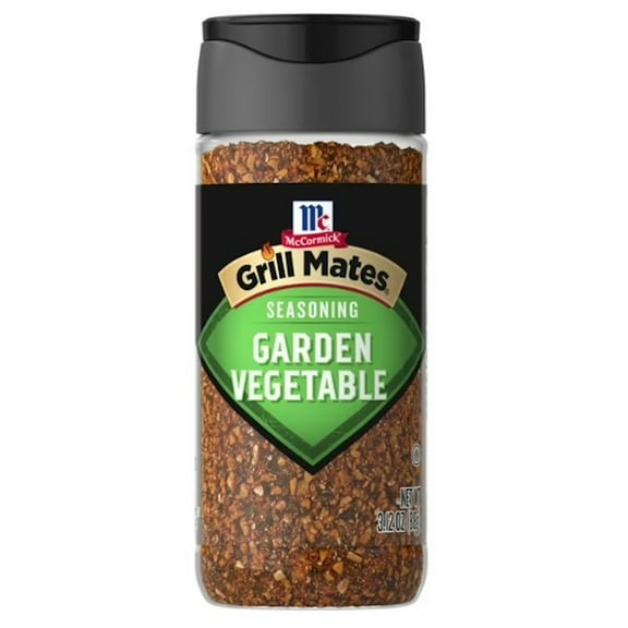 McCormick Grill Mates Gluten Free Garden Vegetable Seasoning, 3.12 oz Bottle (Pack of 3)