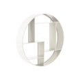 thumbnail image 1 of Benzara - Hanging shelf rack - round - metal - white, 1 of 1