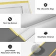 thumbnail image 6 of Modern Grey Gold Outdoor Rug for Patio/Deck/Porch, Non-Slip Large Area Rug 4 x 6 Ft, Minimalist Geometric Yellow Striped Indoor Outdoor Rugs Washable Area Rugs, Reversible Camping Rug Carpet Runner, 6 of 8