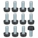thumbnail image 1 of Patas de muebles ajustables Uxcell, 12 piezas, rosca 5/16"-18 UNC - Tornillo de nivelación para muebles enroscado para mesa, sillas, sofá, armario negro, 1 of 6