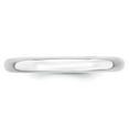 thumbnail image 3 of Platinum 3mm Comfort-Fit Wedding Band Size 7.5, 3 of 3