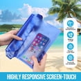 thumbnail image 3 of Livhil Waterproof Dry Bag and Waterproof Cell Phone Bag for Outdoor Water Sports, Waterproof Pouch Bag Case (2 * Phone Case(Clear) + 2 * Fanny Pack(Black+Blue)), 3 of 8