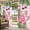 LightPink, variant on Summer Flamingo Outdoor Curtains for Patio Waterproof, Grommet Outdoor Privacy Panels, Tropical Plants Botanical Floral Black Plaid Weatherproof Outside Curtains for Porch/Cabana 54"Wx84"L, 1 Panel