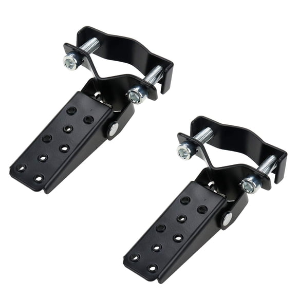 Pedales plegables Modengzhe para motocicleta negros, 2 unidades