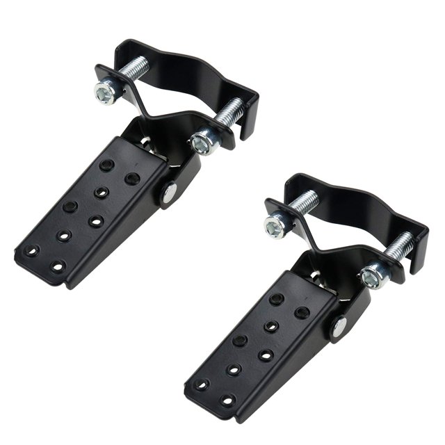 Pedales plegables Modengzhe para motocicleta negros, 2 unidades