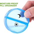 thumbnail image 3 of Organizador de pastillas AM PM - Organizador de pastillas semanal de 7 días con 14 compartimentos, organizador de medicamentos para caja de viaje - Diseño a prueba, 3 of 5