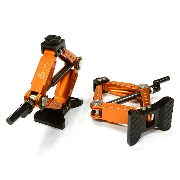 Integy RC Toy Model Hop-ups C26127ORANGE Realistic Model Heavy-Duty Scissor Jack (2) for 1/10