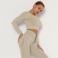 thumbnail image 1 of Ropa de yoga sin costuras europea y americana, de manga larga, elástica, plisada, de secado rápido, ropa de yoga de fitness de manga larga, 1 of 6