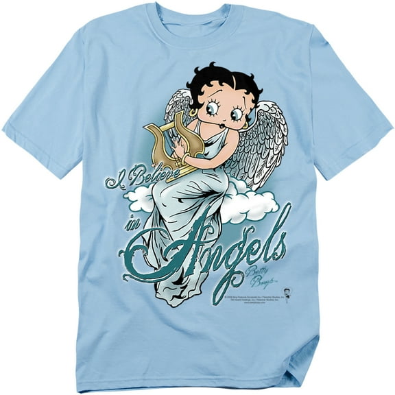 Betty Boop T-Shirt I Believe In Angels Unisex Graphic Tee For Men & Women