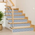 thumbnail image 4 of Mi Alma Blue White Floral Peel & Stick Tiles - Vinyl Backsplash 8x8, 4 of 10