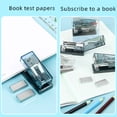 thumbnail image 2 of Transparent Mini Stapler Set Office Simple Stapler Student Stationery Data Collation Stapler Easter Crafts, 2 of 4