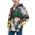 thumbnail image 5 of My Hero Academia Hoodie 3D Print Pullover Hooded Long Sleeve Sweatshirts Tops Blouse with Pocket for Boys Girls Large, 5 of 7