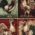 thumbnail image 6 of Emma + Oliver 2x7 Rustic Farmhouse Plush Olefin Accent Rug with Rooster Design and Floral Borders and Natural Jute Backing, 6 of 6
