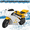 White & Yellow, variant on Floseru 49cc 4-Stroke Mini Motorcycle for Kids Youth, Gas Power Pocket Bike,1.8L Gas Tank,Max Load 330 LBS,High Brightness Dual Headlights,Rubber Handlebar,Mini Motorbike,Gift for Boys