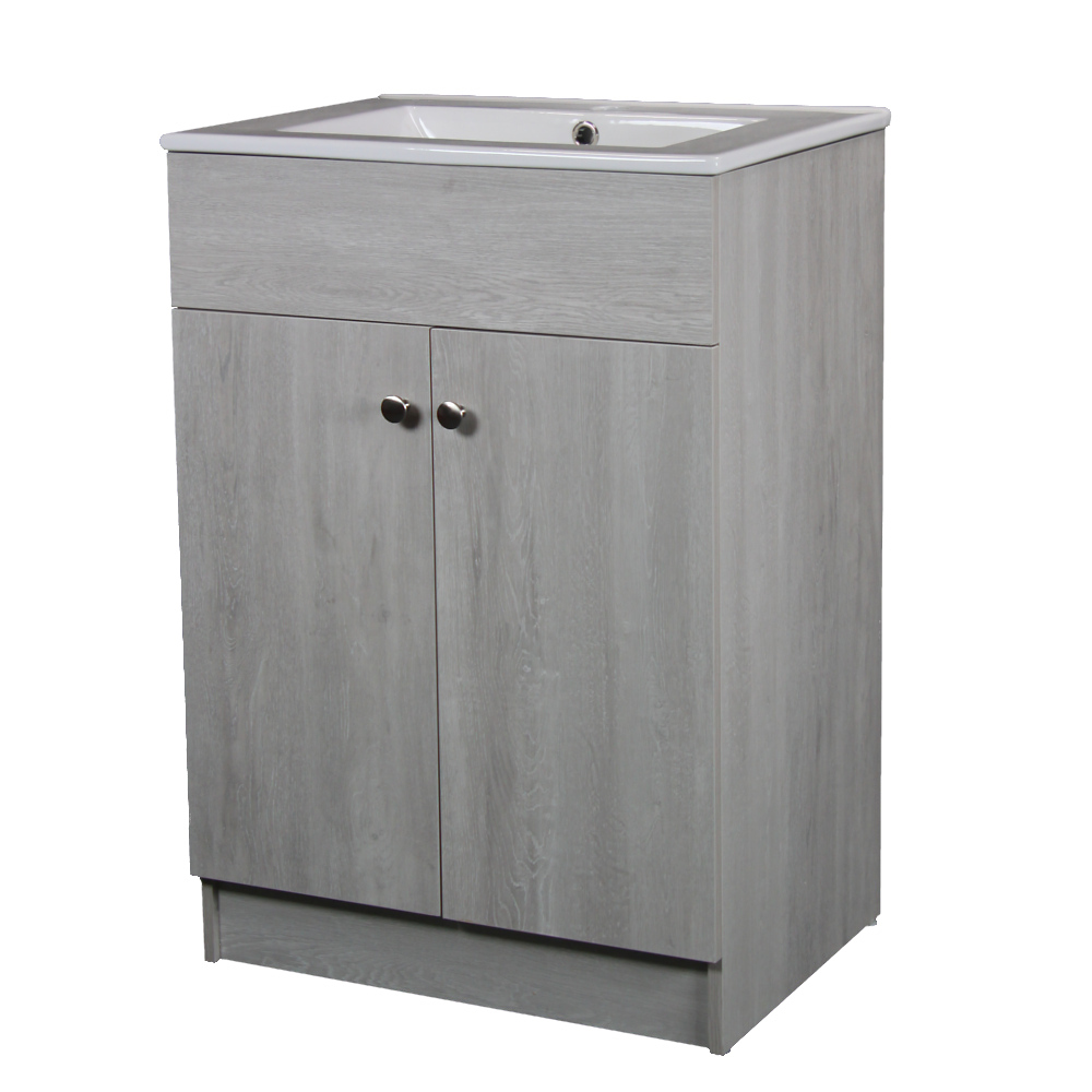 24inch Sinktop Singlesink Ceramic Whitewash Finish Bathroom Vanity