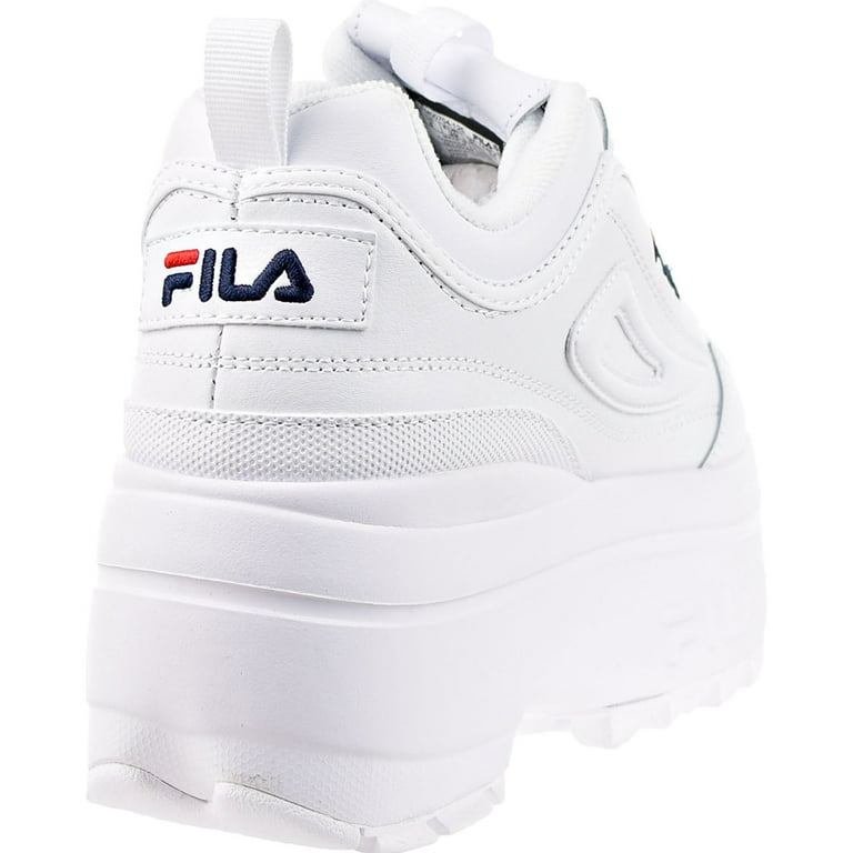 White fila platform clearance trainers