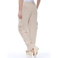thumbnail image 2 of DKNY $109 Womens New 1419 Beige Cargo Pants 12 B+B, 2 of 2