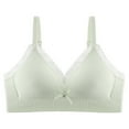 thumbnail image 3 of FAIWAD Bras for Girls Seamless Breathable Wireless Adjustable Straps Bralette Lace V Neck Cute Bow Everyday Underwear 14-18 Years, 3 of 9